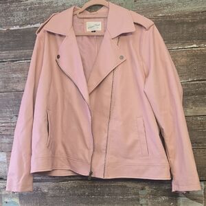 Universal Threads Blush Pink Moto Jacket, Size XXL, NWT